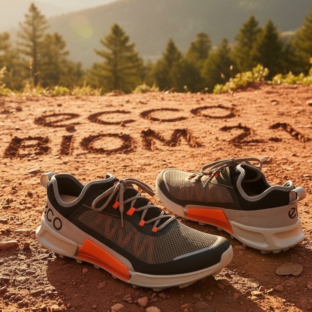 ECCO Biom 2.1 X Country Mens Brown Black Orange Trail Shoes 46 US 12-12.5